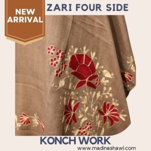 ZARI FOUR SIDE KONCH WORK BUY NOW